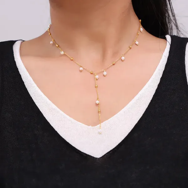 Gold_Preppy_Pearl_Geometric_Necklace_For_Women